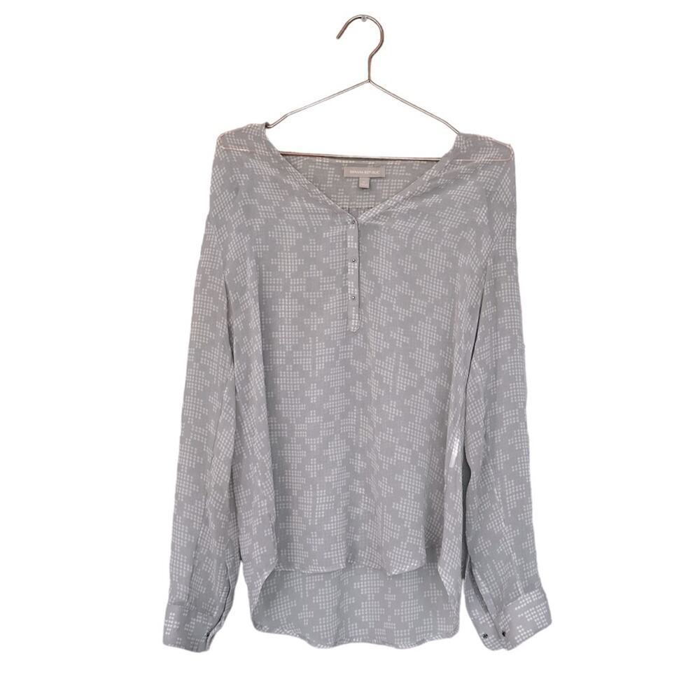Banana Republic Semi-Sheer Popover Blouse - Size Medium